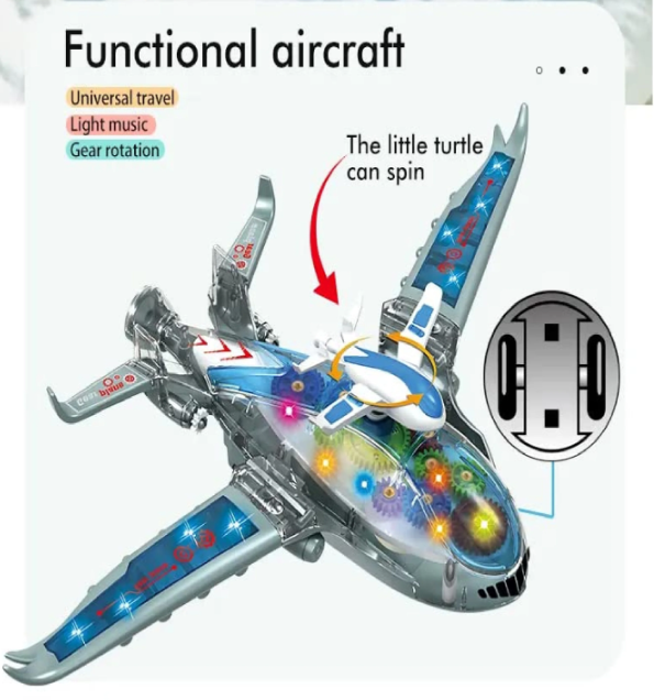 Electric Gear Airplane Toy