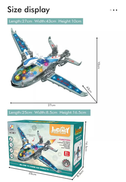 Electric Gear Airplane Toy