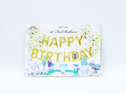 16 LETTER FOIL BALLOON HAPPY BIRTHDAY