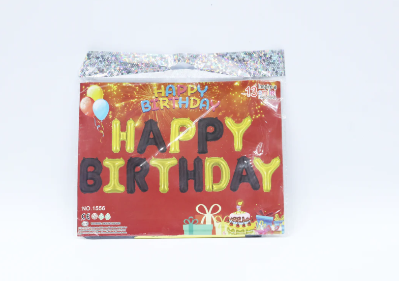 16 LETTER FOIL BALLOON HAPPY BIRTHDAY