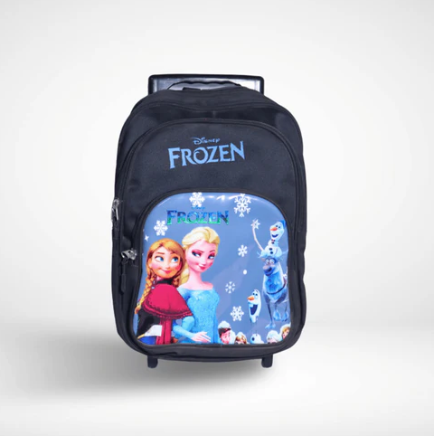 CHILDREN TROLLEY BAG BLACK FROZEN 2024