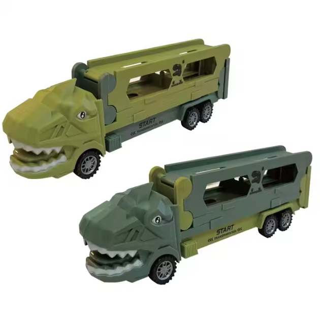 KIDS FRICTION DINOSAUR TRANSPORTER TRUCK