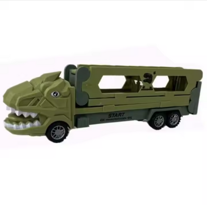 KIDS FRICTION DINOSAUR TRANSPORTER TRUCK