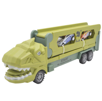 KIDS FRICTION DINOSAUR TRANSPORTER TRUCK