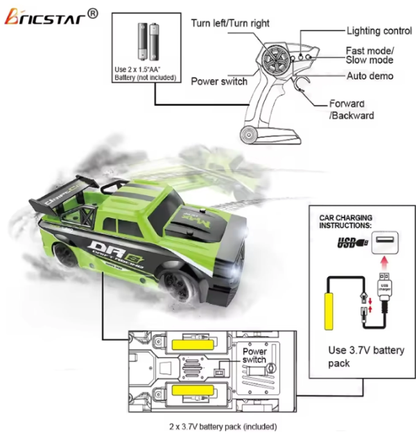 RC DRIFT HIGH SPEED SPORTS RACING CAR