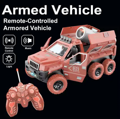 RC AUTOMATIC DOOR OPENING MUSIC ARMY TRUCK