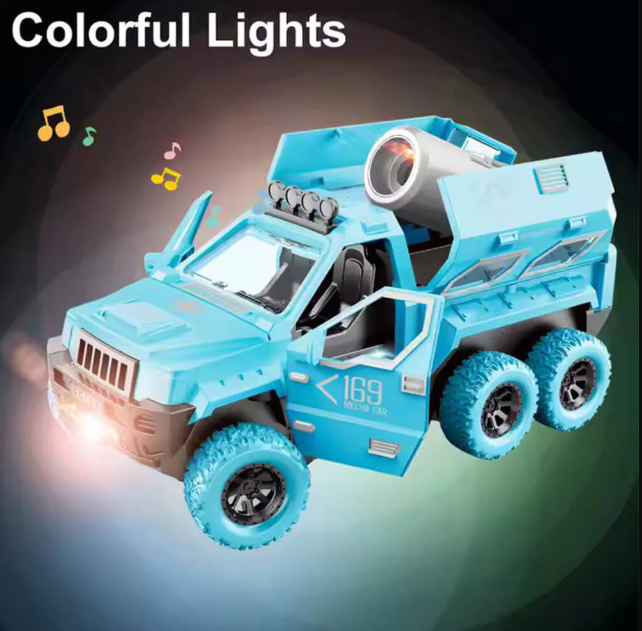 RC AUTOMATIC DOOR OPENING MUSIC ARMY TRUCK